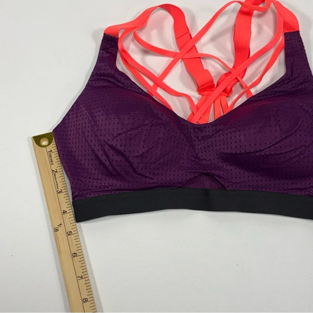Strappy Back Victoria's Secret Purple Mesh Sports Bra 34C